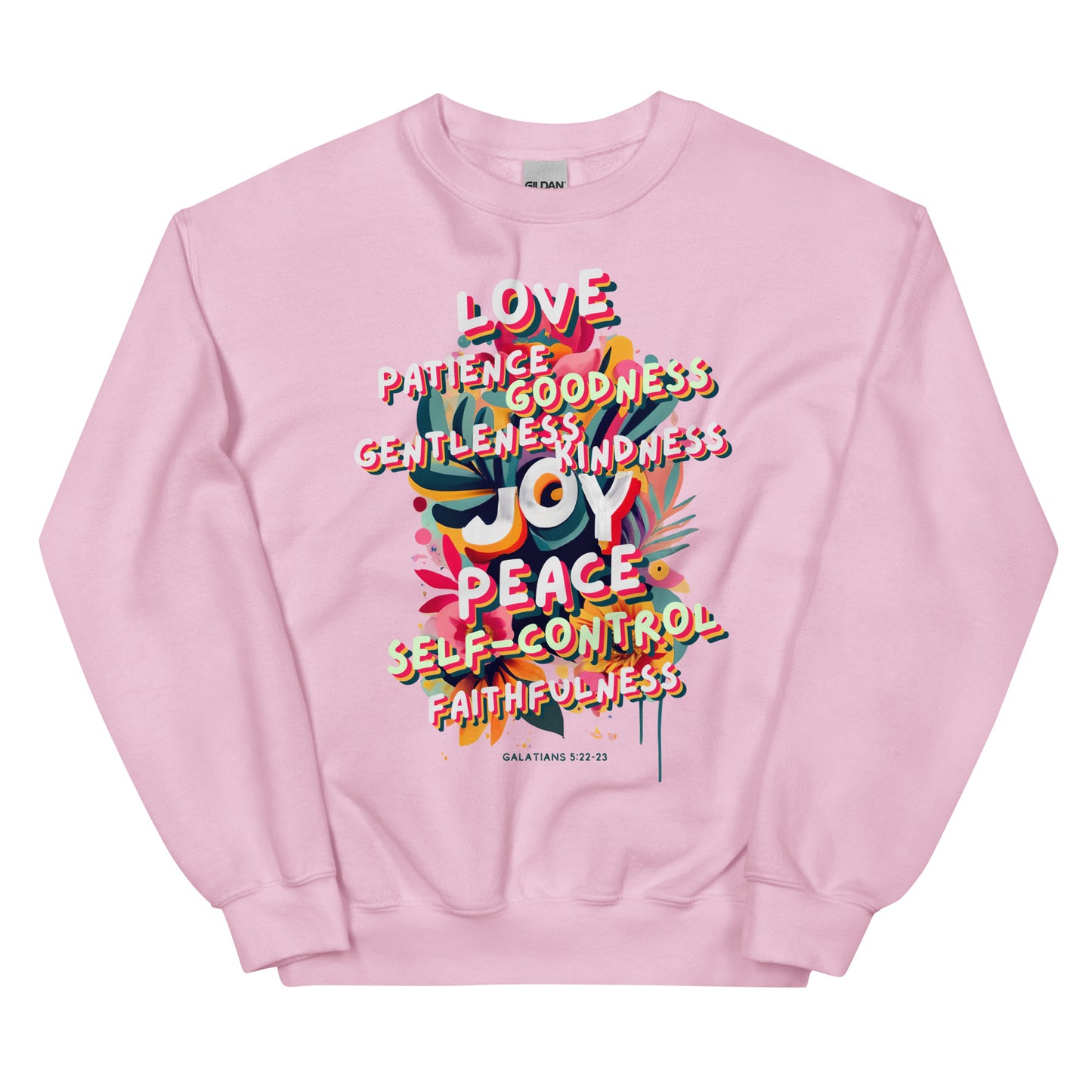 Fruit of the Spirit Crewneck (black text)
