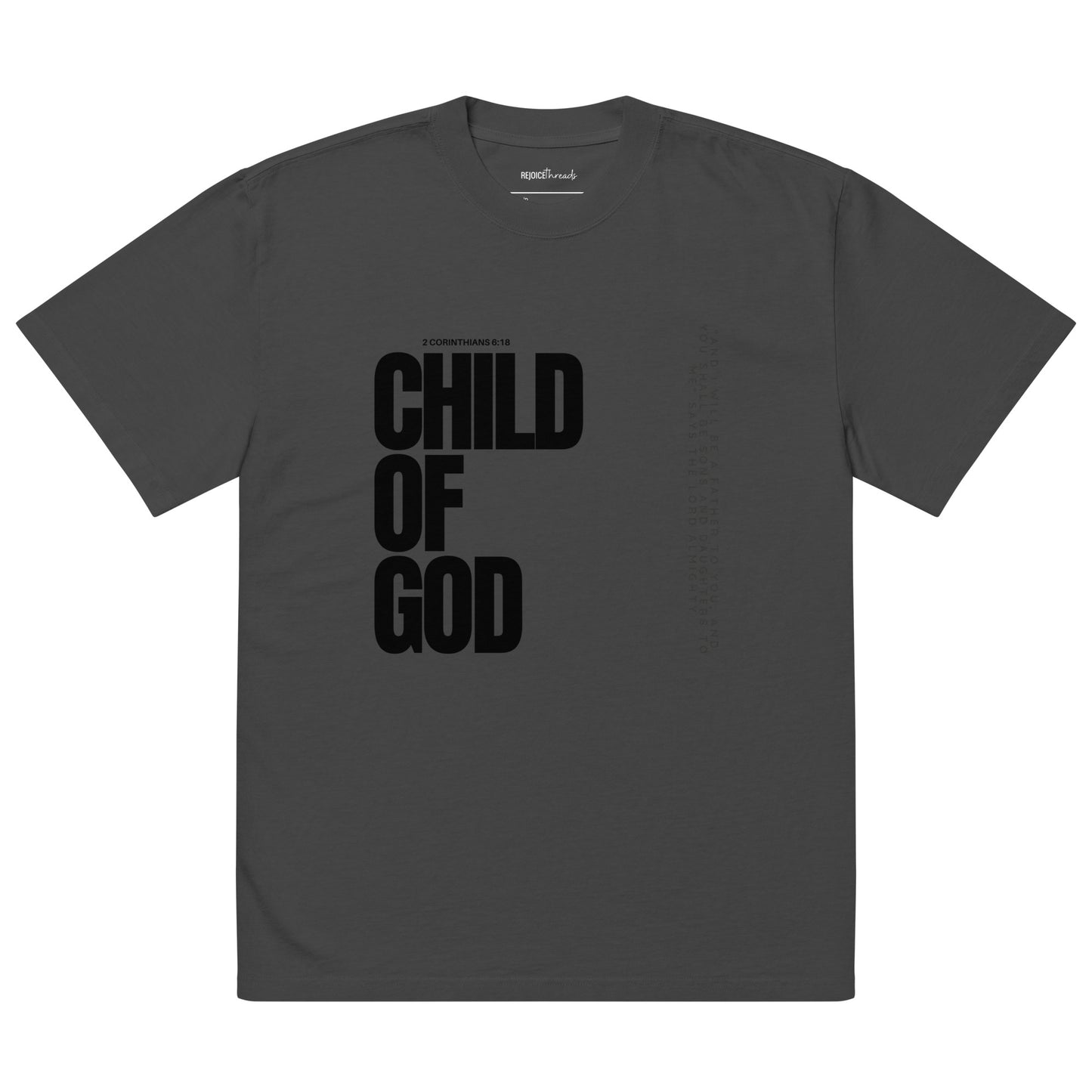 Child of God Oversized Tee (black text)