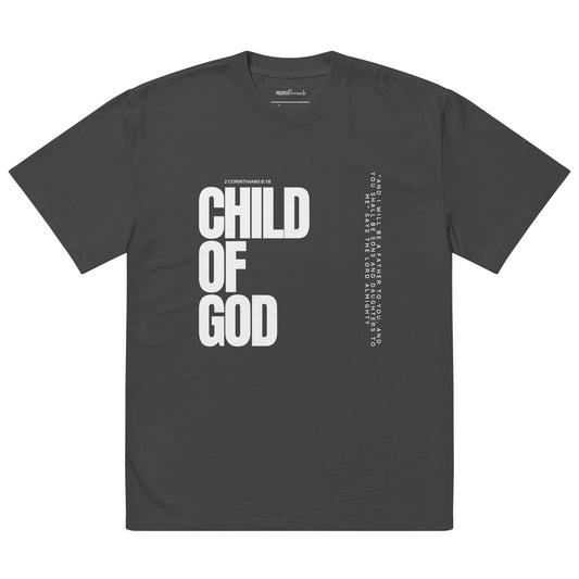 Child of God Oversized Tee (white text)