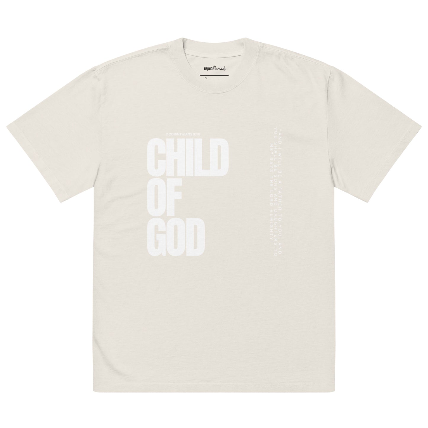 Child of God Oversized Tee (white text)