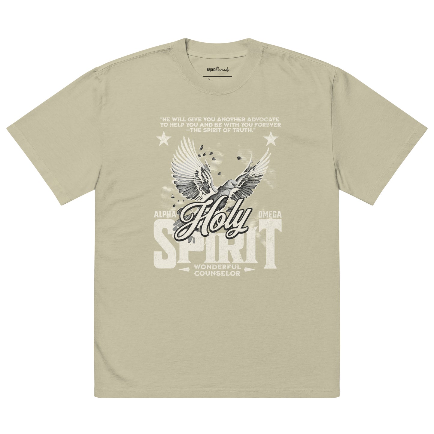 Advocate - Spirit of Truth Oversized Tee (white text)