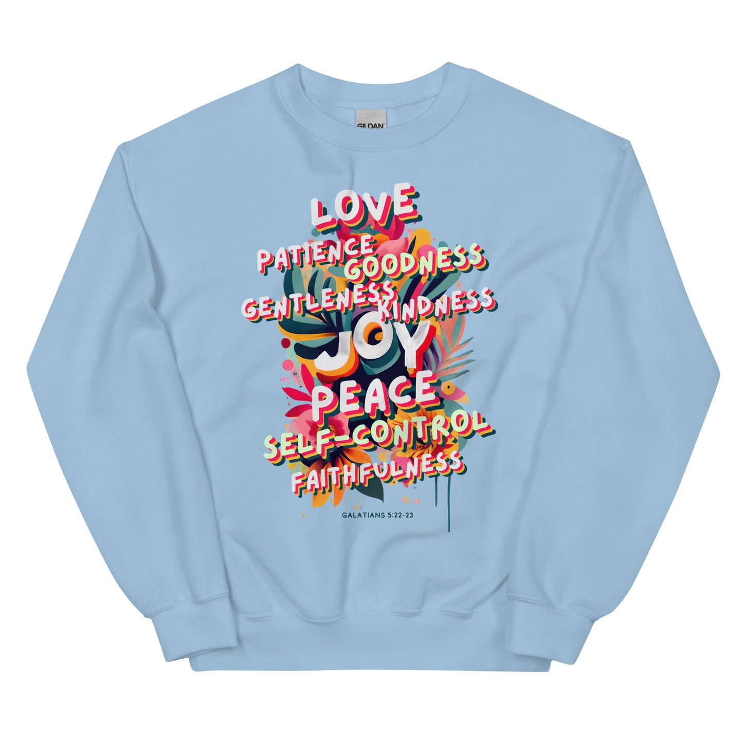 Fruit of the Spirit Crewneck (black text)