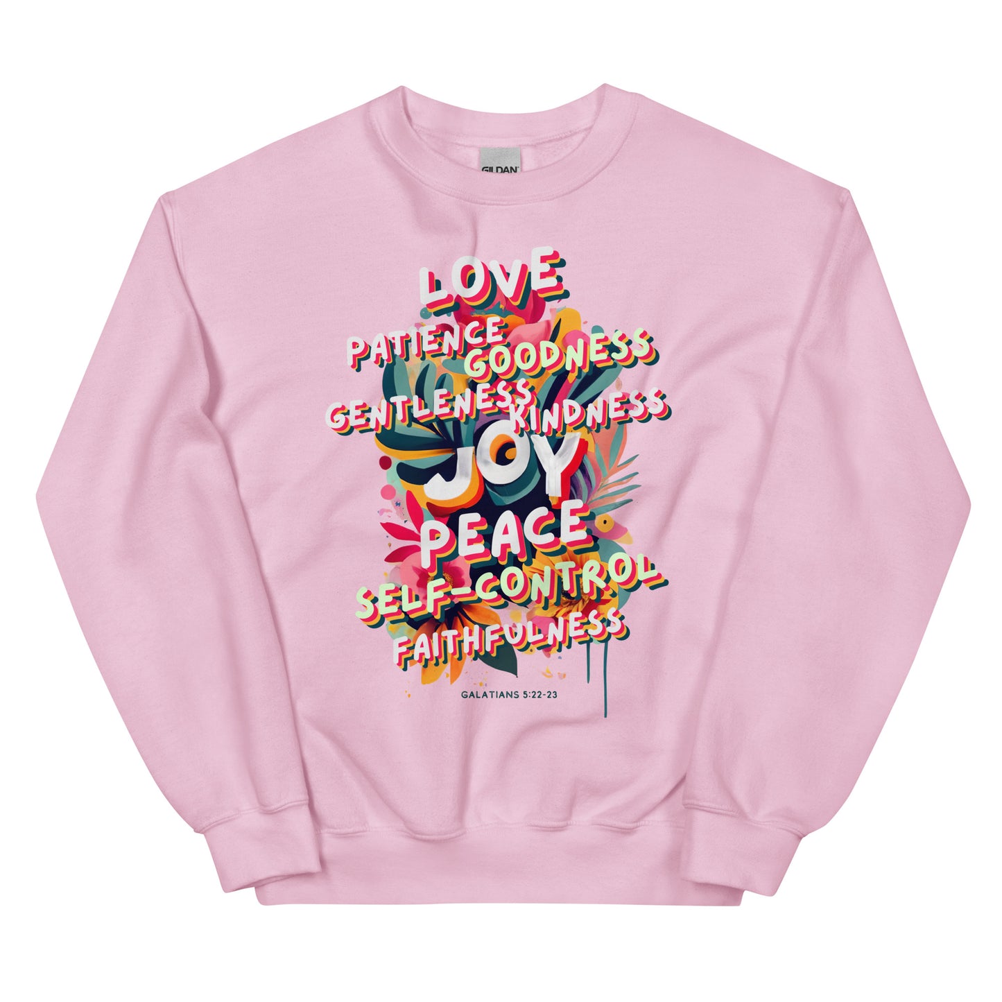 Fruit of the Spirit Crewneck (black text)