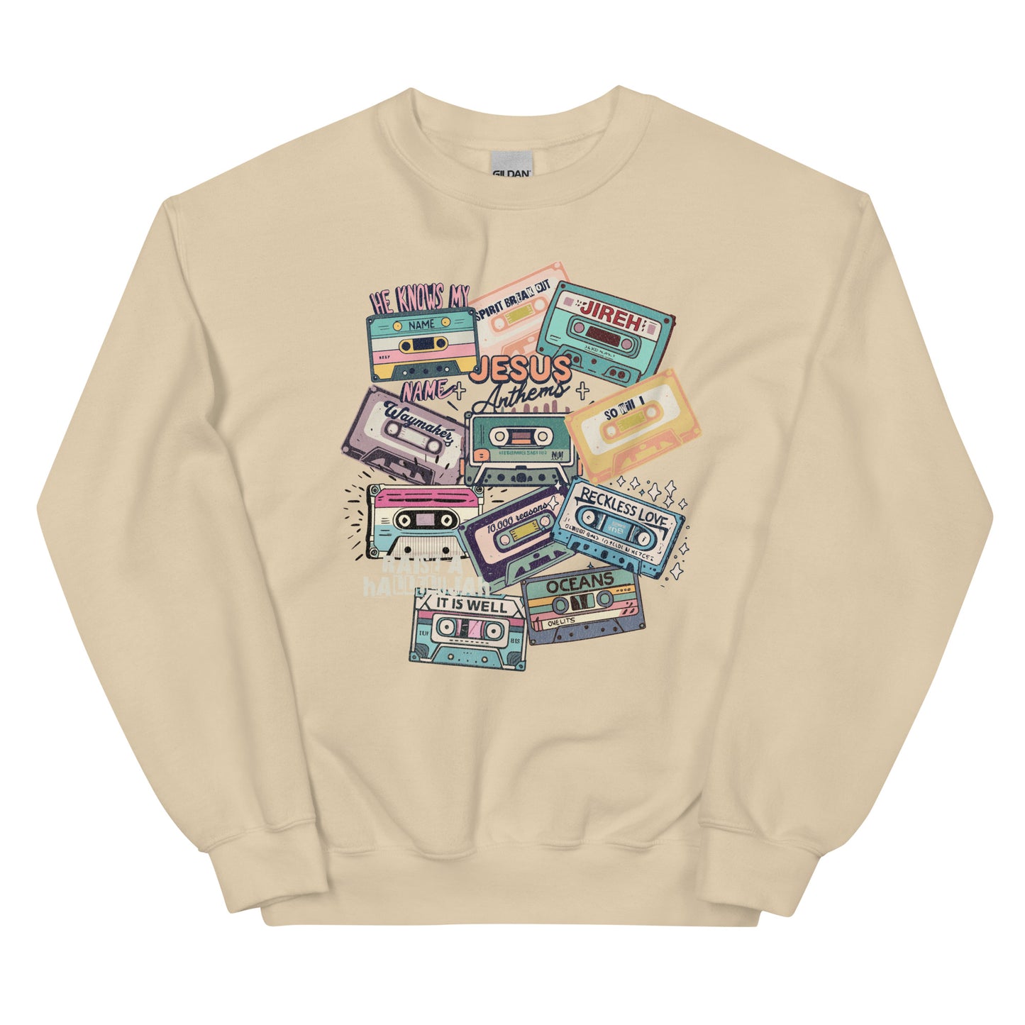 Jesus Anthems Crewneck (white text)