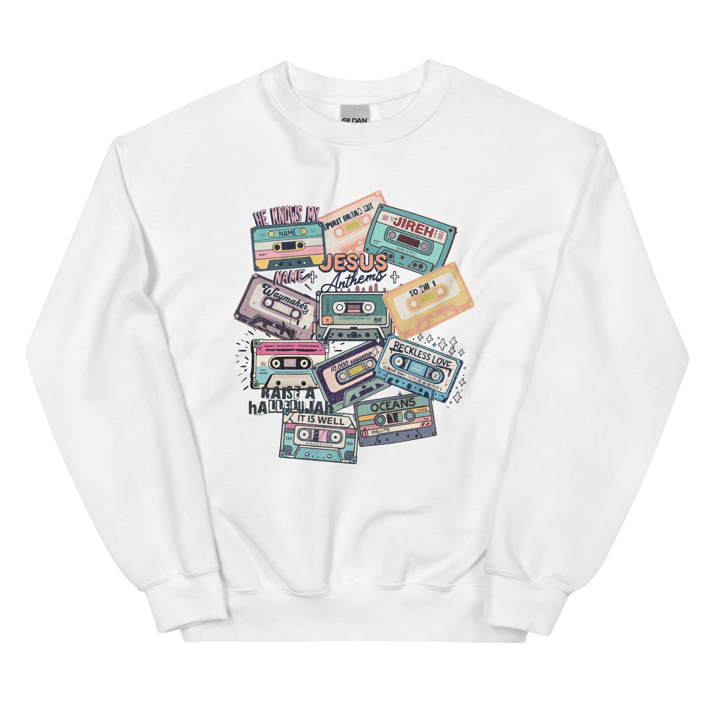 Jesus Anthems Crewneck (black text)