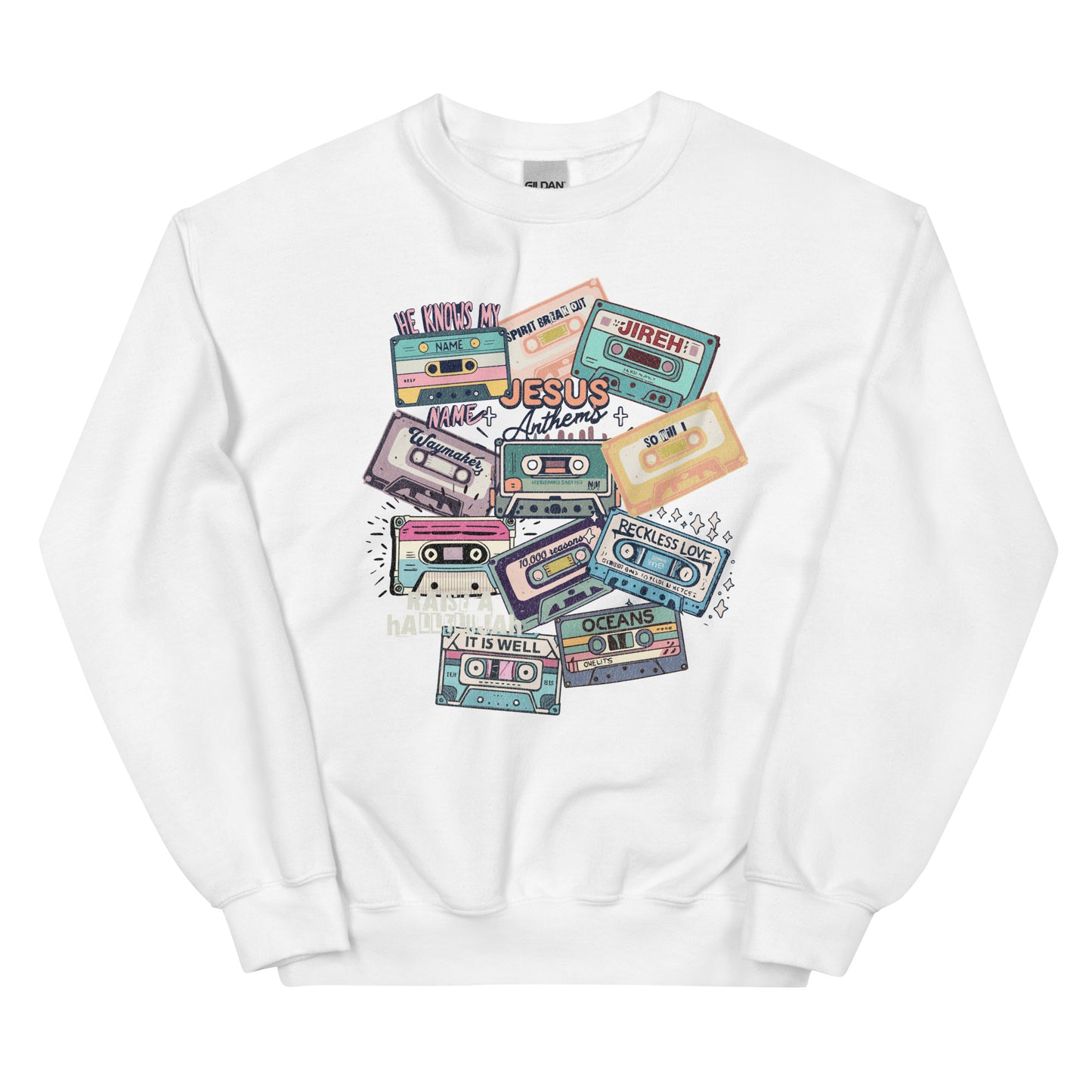 Jesus Anthems Crewneck (white text)