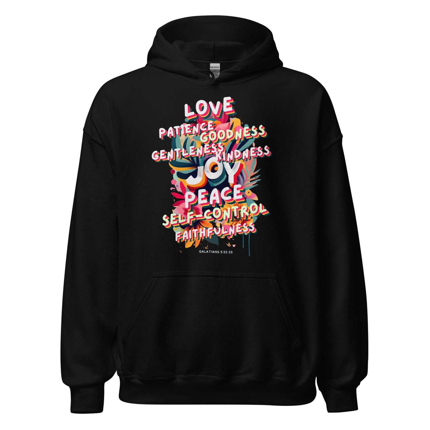 Fruit of the Spirit Hoodie (white text)