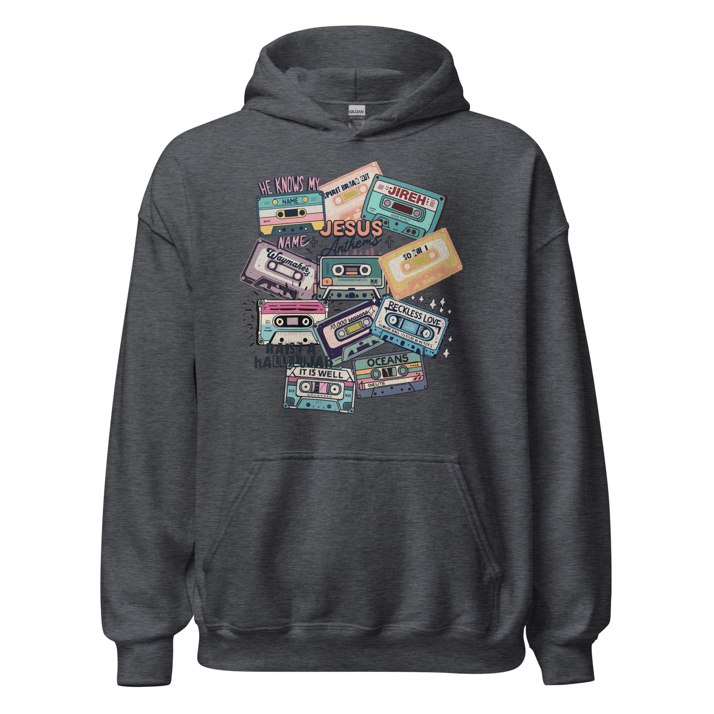 Jesus Anthems Hoodie (black text)