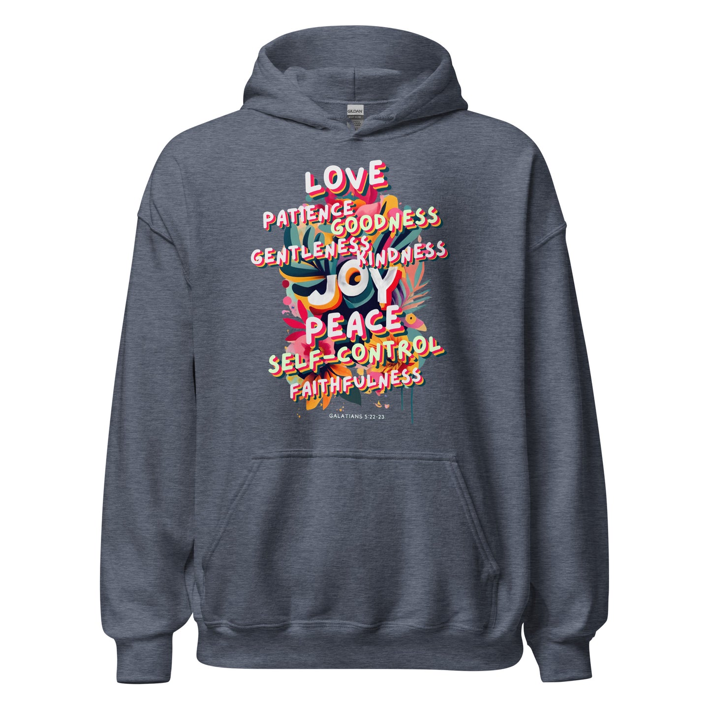 Fruit of the Spirit Hoodie (white text)