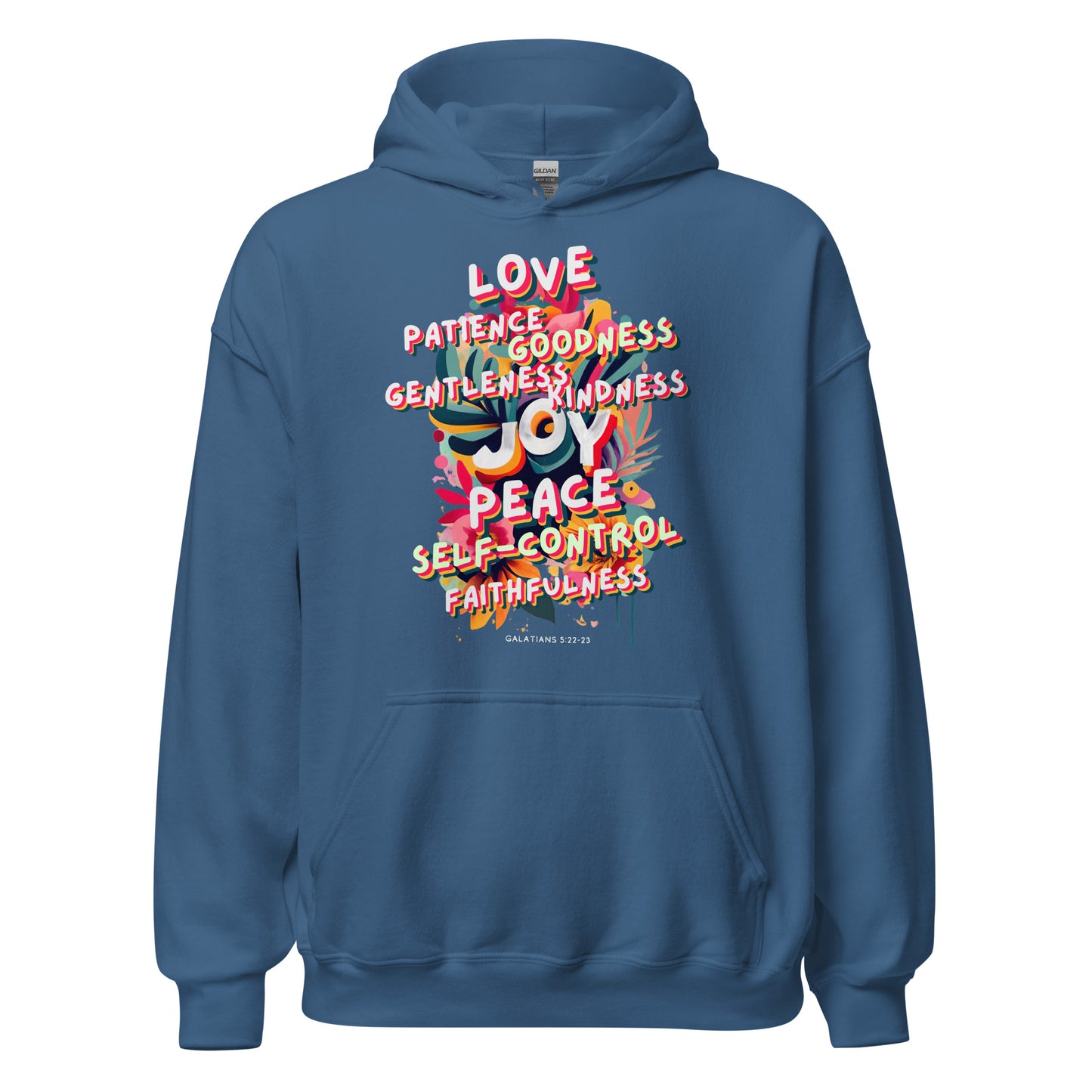 Fruit of the Spirit Hoodie (white text)