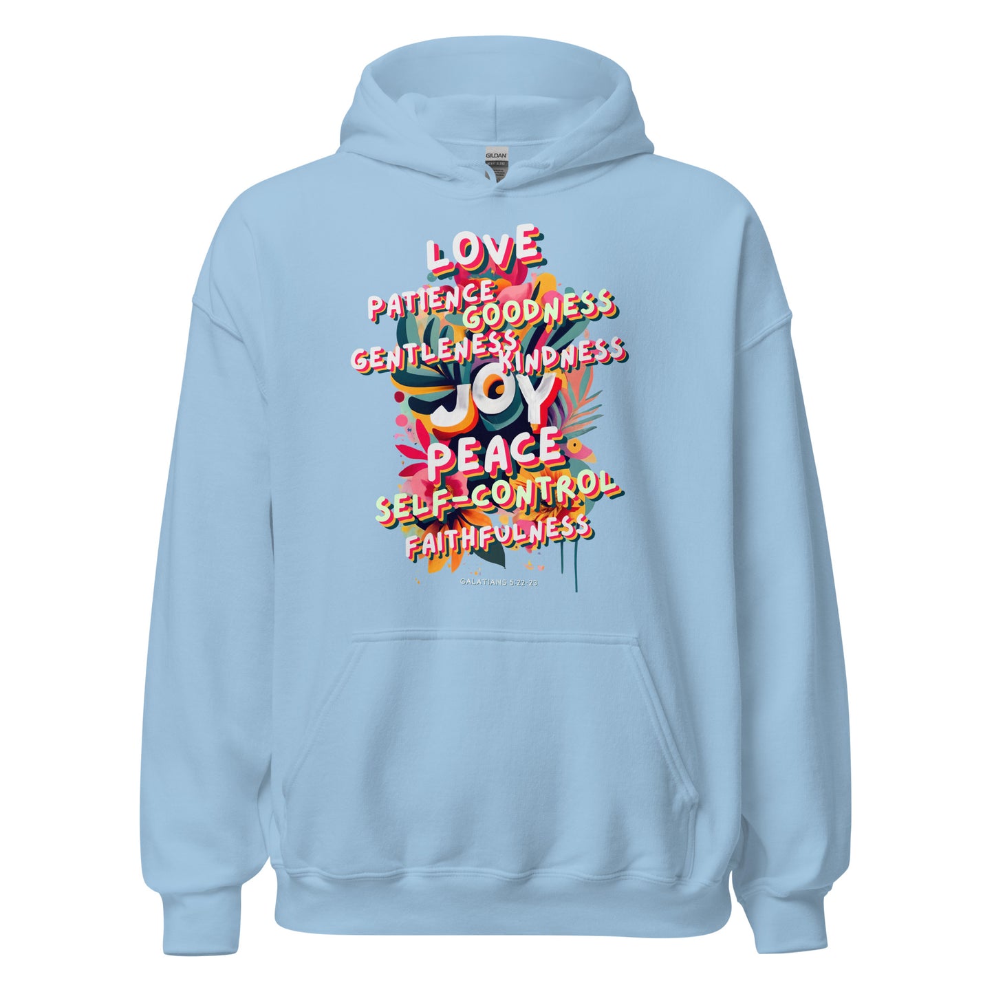 Fruit of the Spirit Hoodie (white text)