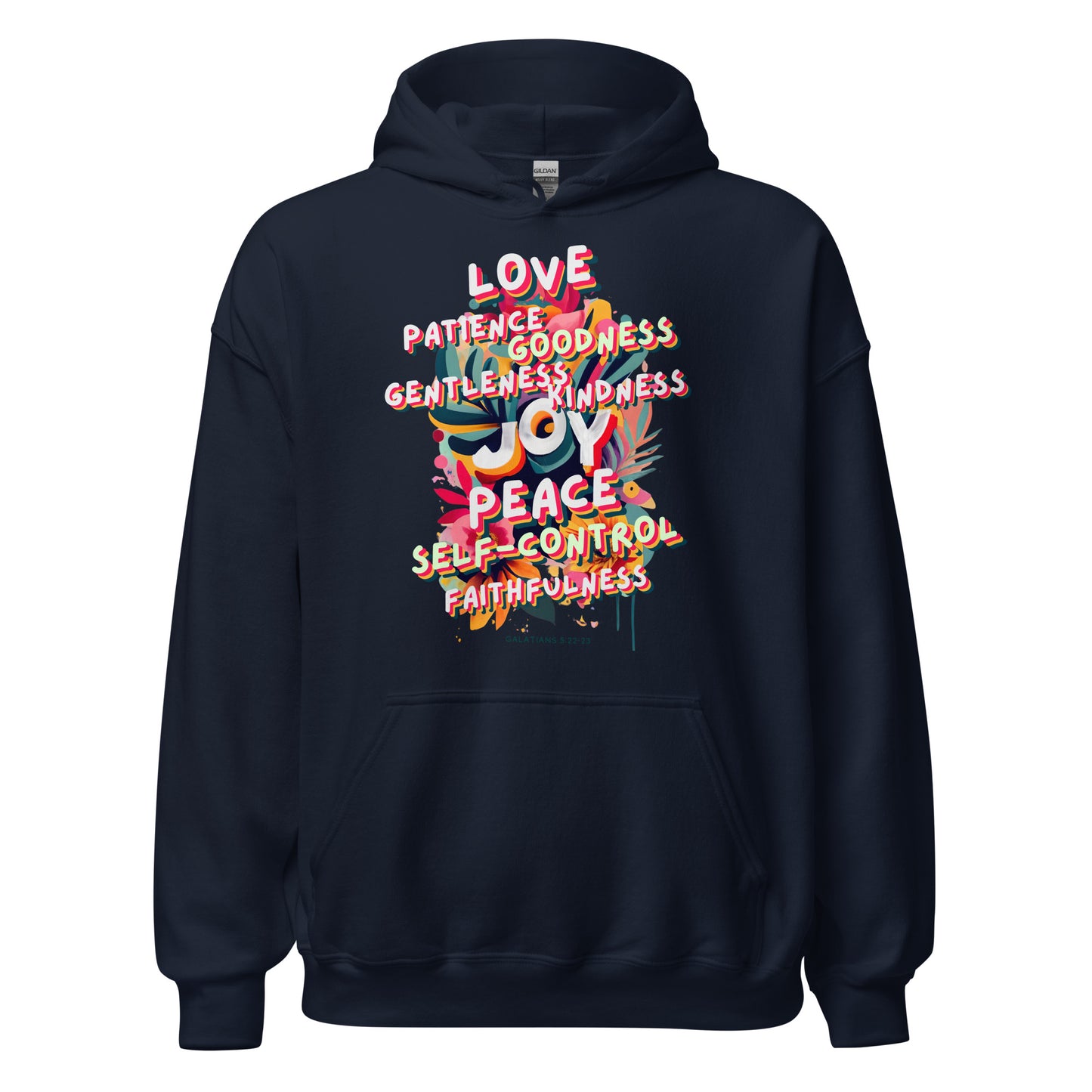 Fruit of the Spirit Hoodie (black text)