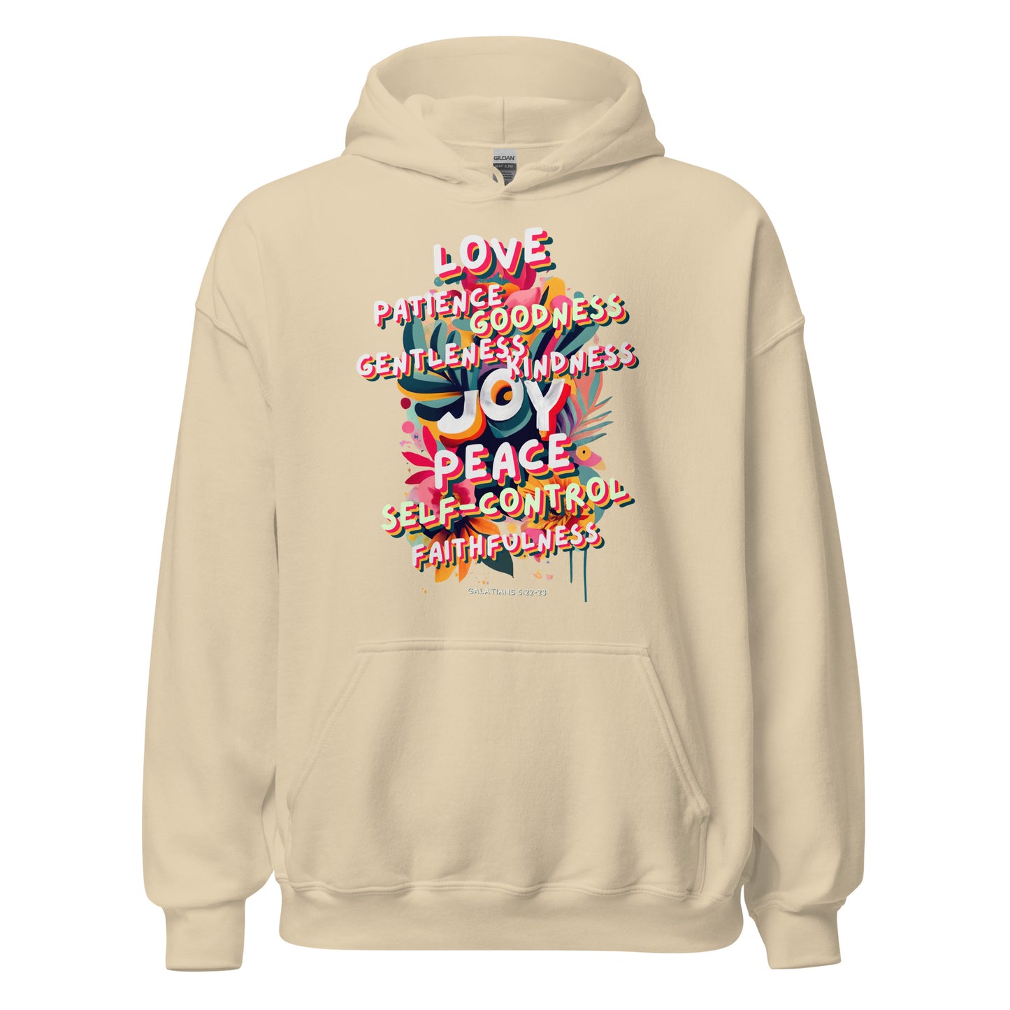 Fruit of the Spirit Hoodie (white text)