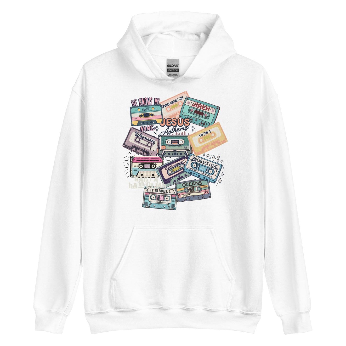 Jesus Anthems Hoodie (white text)